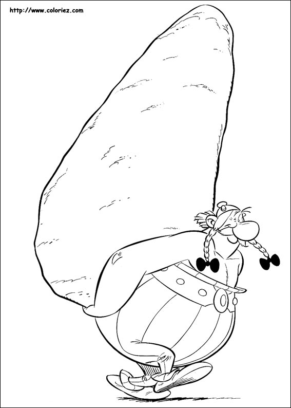 Dessin à colorier: Asterix et Obelix (Dessins Animés) #24395 - Coloriages à Imprimer Gratuits
