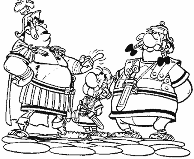 Dessin à colorier: Asterix et Obelix (Dessins Animés) #24400 - Coloriages à Imprimer Gratuits