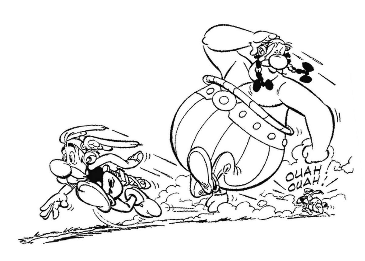 Dessin à colorier: Asterix et Obelix (Dessins Animés) #24401 - Coloriages à Imprimer Gratuits