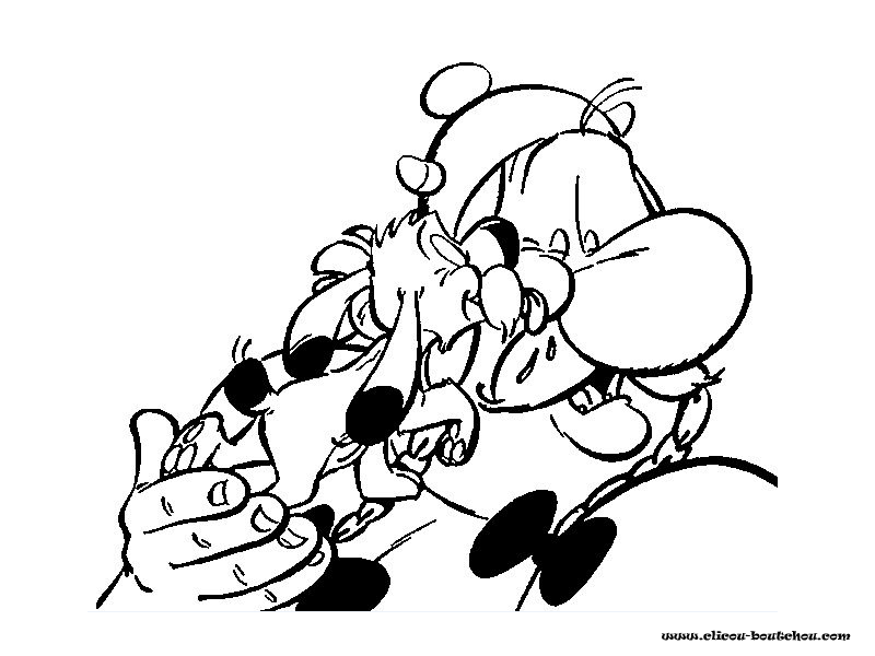 Dessin à colorier: Asterix et Obelix (Dessins Animés) #24414 - Coloriages à Imprimer Gratuits