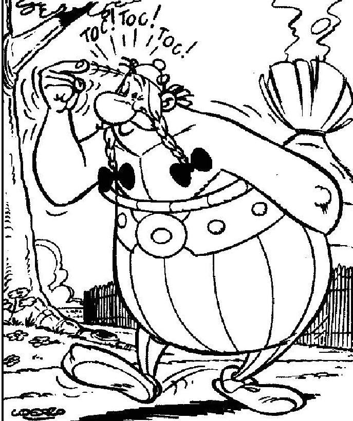 Dessin à colorier: Asterix et Obelix (Dessins Animés) #24427 - Coloriages à Imprimer Gratuits