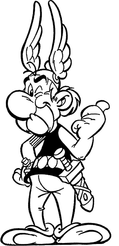 Dessin à colorier: Asterix et Obelix (Dessins Animés) #24433 - Coloriages à Imprimer Gratuits