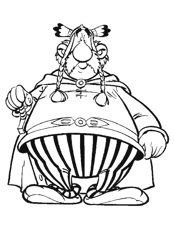 Dessin à colorier: Asterix et Obelix (Dessins Animés) #24446 - Coloriages à Imprimer Gratuits