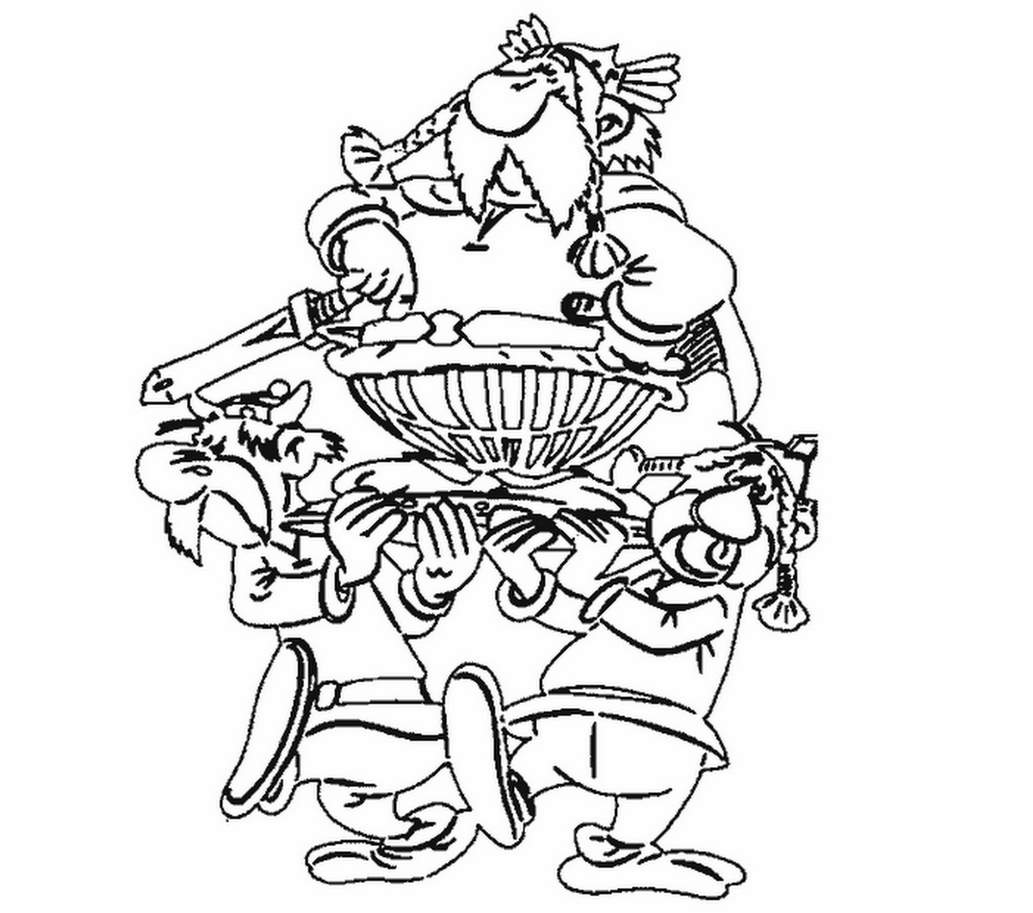 Dessin à colorier: Asterix et Obelix (Dessins Animés) #24477 - Coloriages à Imprimer Gratuits
