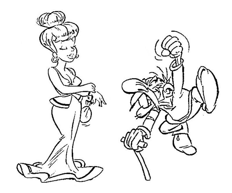 Dessin à colorier: Asterix et Obelix (Dessins Animés) #24498 - Coloriages à Imprimer Gratuits