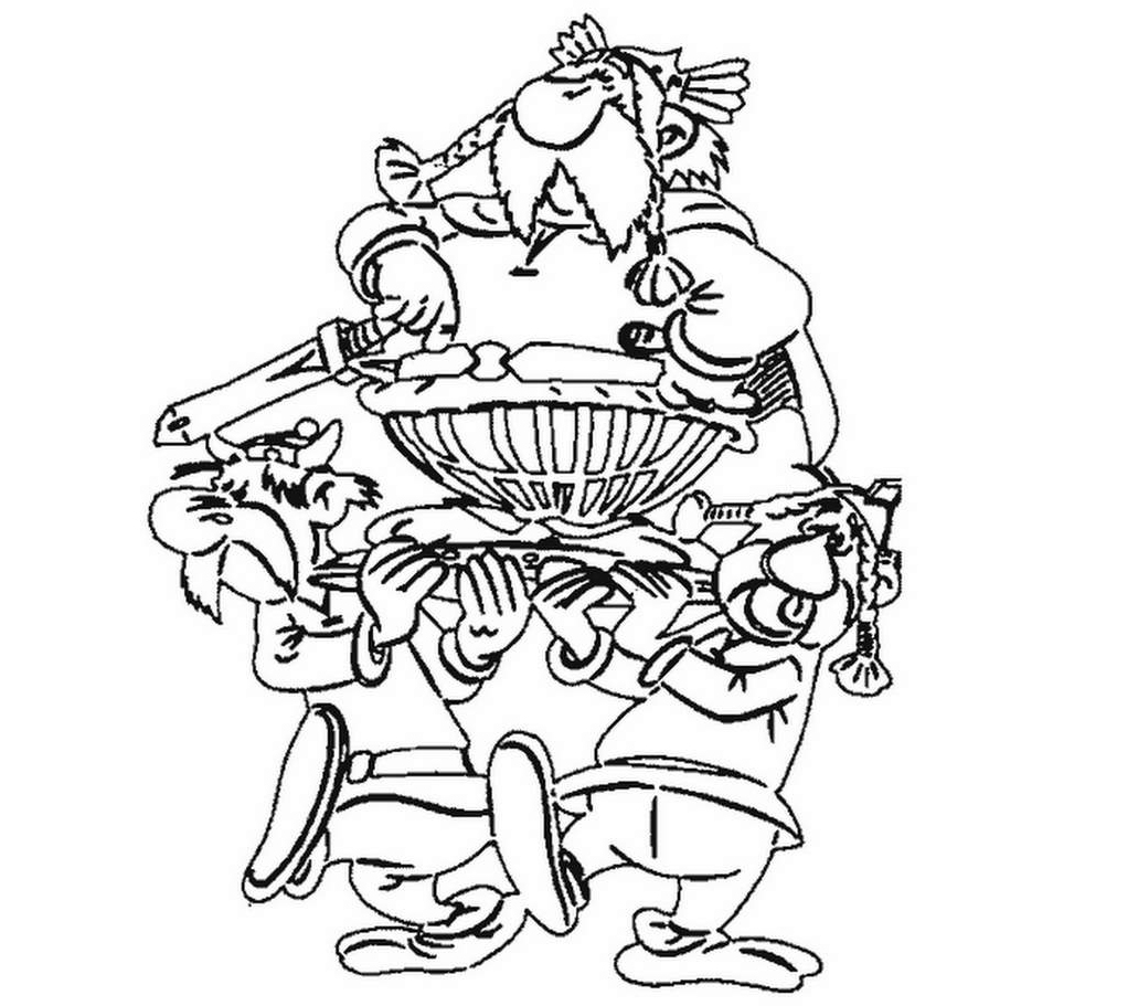Dessin à colorier: Asterix et Obelix (Dessins Animés) #24515 - Coloriages à Imprimer Gratuits