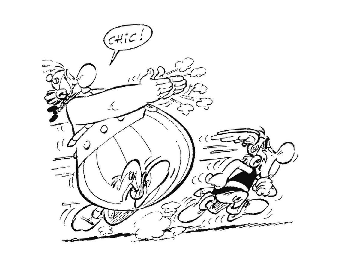 Dessin à colorier: Asterix et Obelix (Dessins Animés) #24516 - Coloriages à Imprimer Gratuits