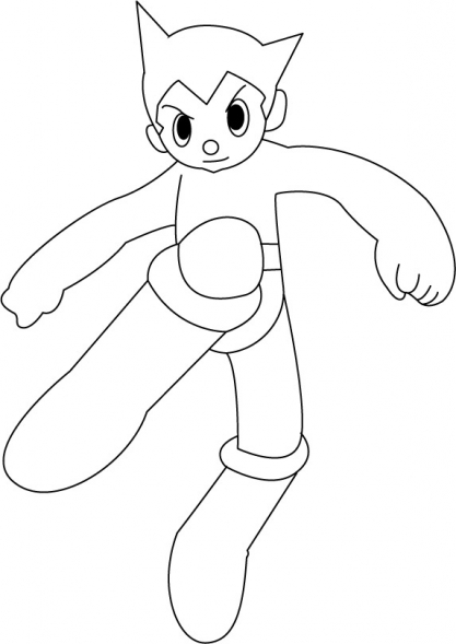 Dessin à colorier: Astroboy (Dessins Animés) #45230 - Coloriages à Imprimer Gratuits