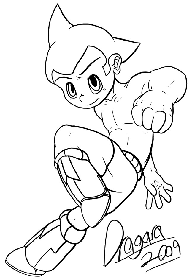Dessin à colorier: Astroboy (Dessins Animés) #45290 - Coloriages à Imprimer Gratuits