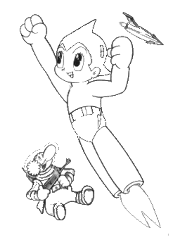 Dessin à colorier: Astroboy (Dessins Animés) #45312 - Coloriages à Imprimer Gratuits