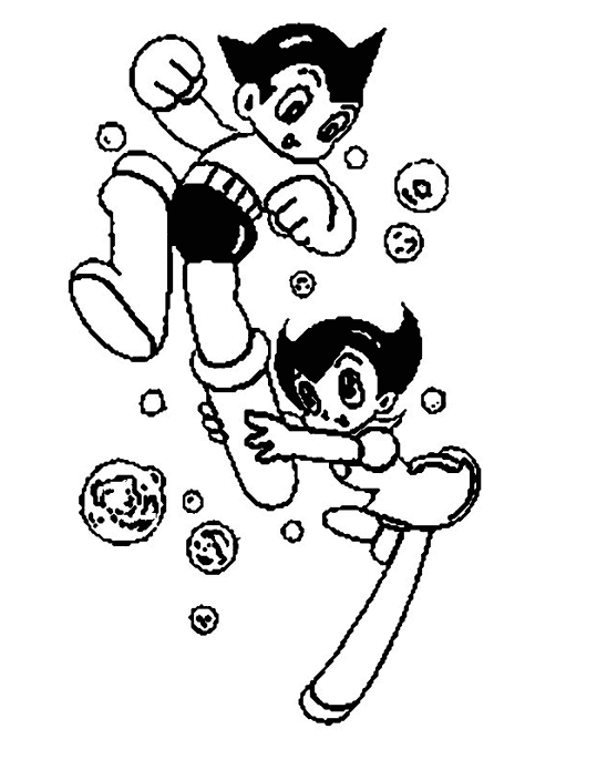 Dessin à colorier: Astroboy (Dessins Animés) #45380 - Coloriages à Imprimer Gratuits
