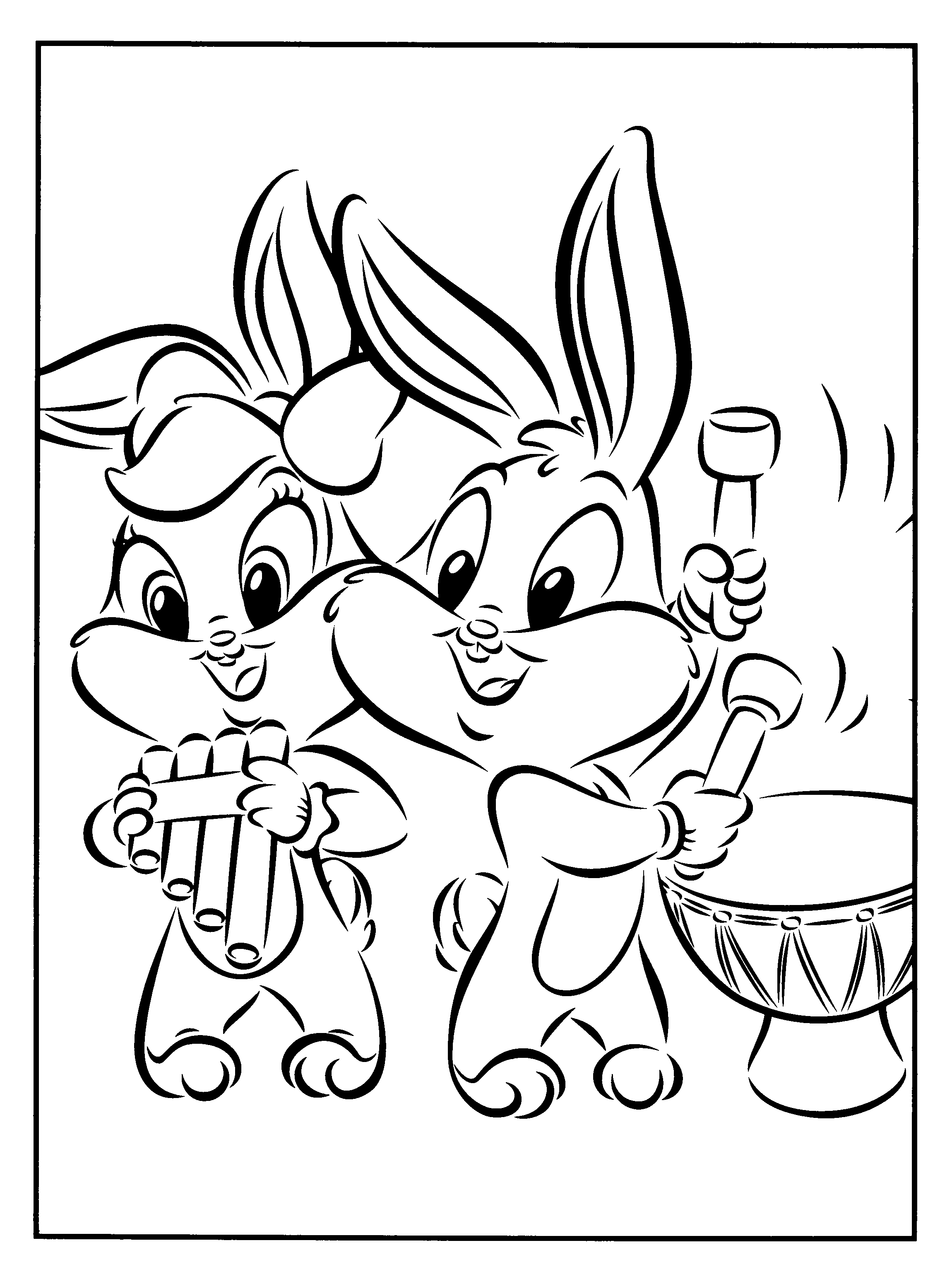 Dessin à colorier: Baby Looney Tunes (Dessins Animés) #26514 - Coloriages à Imprimer Gratuits