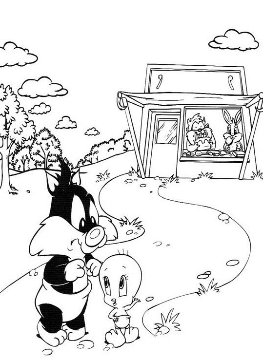 Dessin à colorier: Baby Looney Tunes (Dessins Animés) #26567 - Coloriages à Imprimer Gratuits
