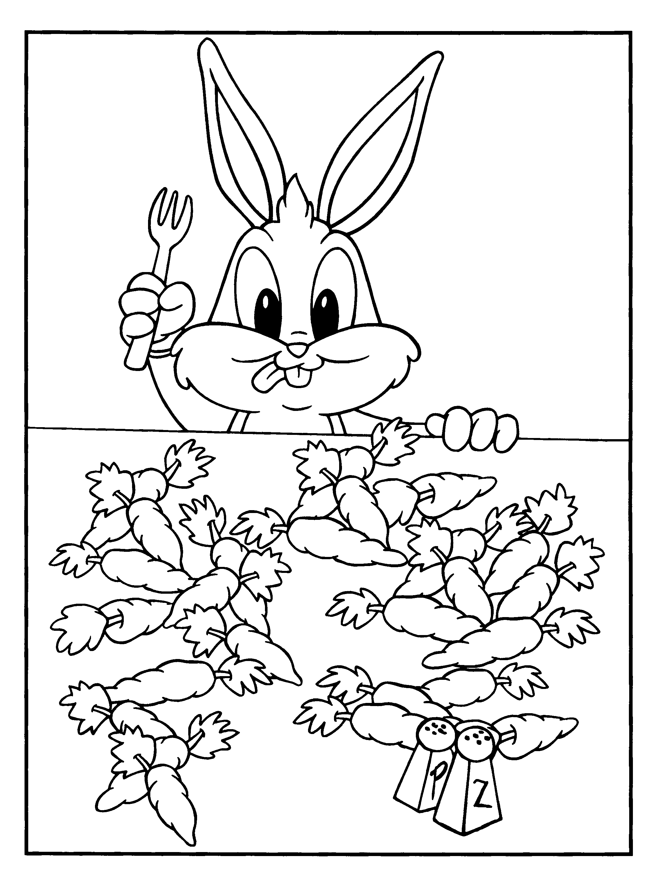 Dessin à colorier: Baby Looney Tunes (Dessins Animés) #26636 - Coloriages à Imprimer Gratuits