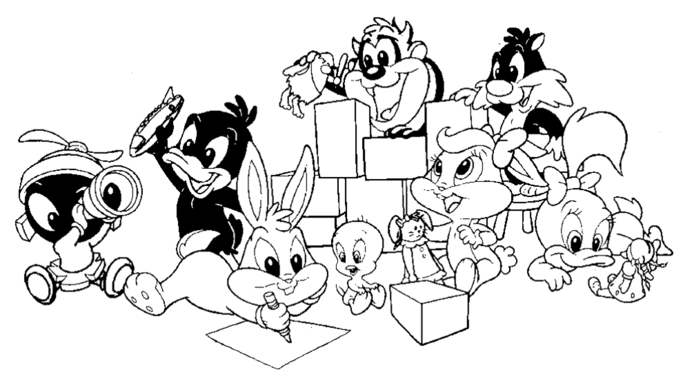 Dessin à colorier: Baby Looney Tunes (Dessins Animés) #26638 - Coloriages à Imprimer Gratuits