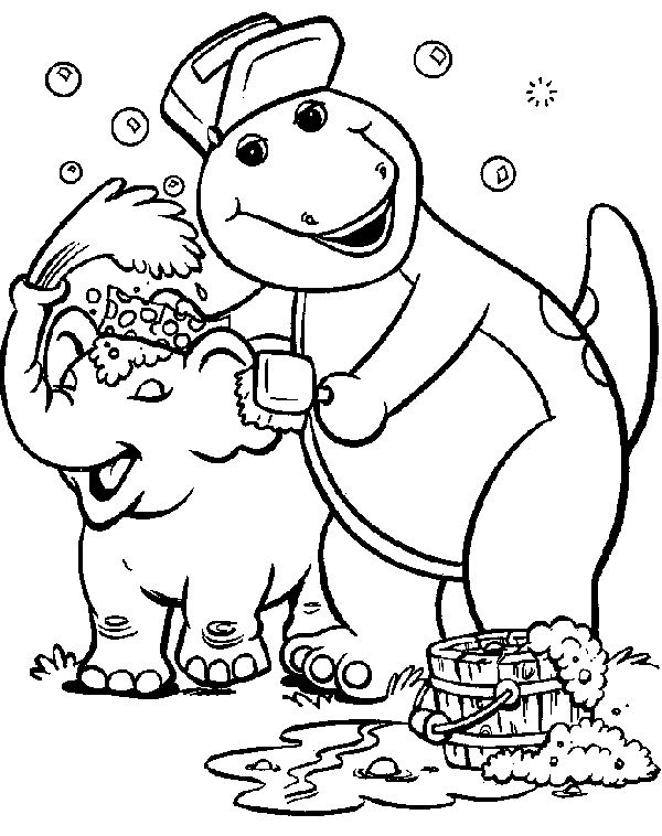 Dessin à colorier: Barney et ses amis (Dessins Animés) #40913 - Coloriages à Imprimer Gratuits
