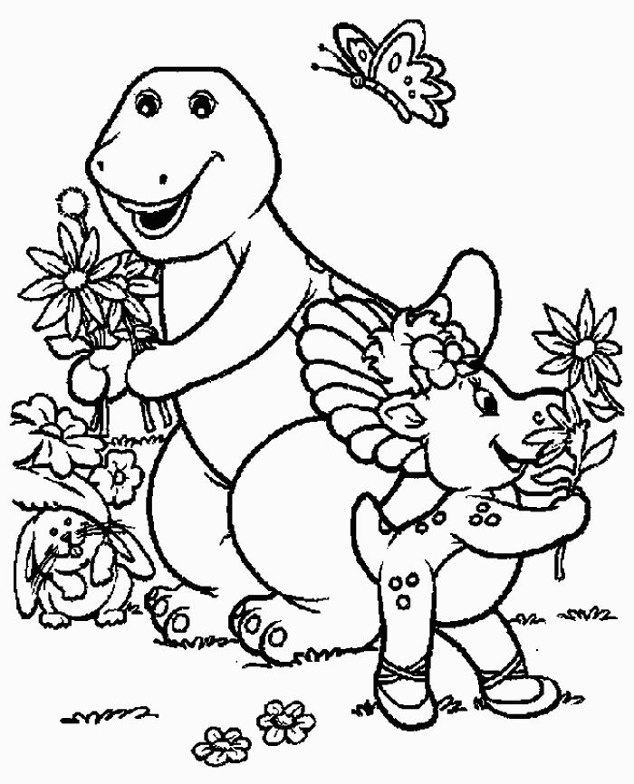 Dessin à colorier: Barney et ses amis (Dessins Animés) #40915 - Coloriages à Imprimer Gratuits