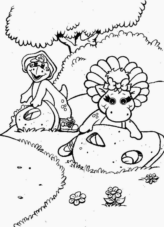 Dessin à colorier: Barney et ses amis (Dessins Animés) #40917 - Coloriages à Imprimer Gratuits