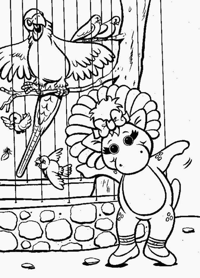Dessin à colorier: Barney et ses amis (Dessins Animés) #40921 - Coloriages à Imprimer Gratuits