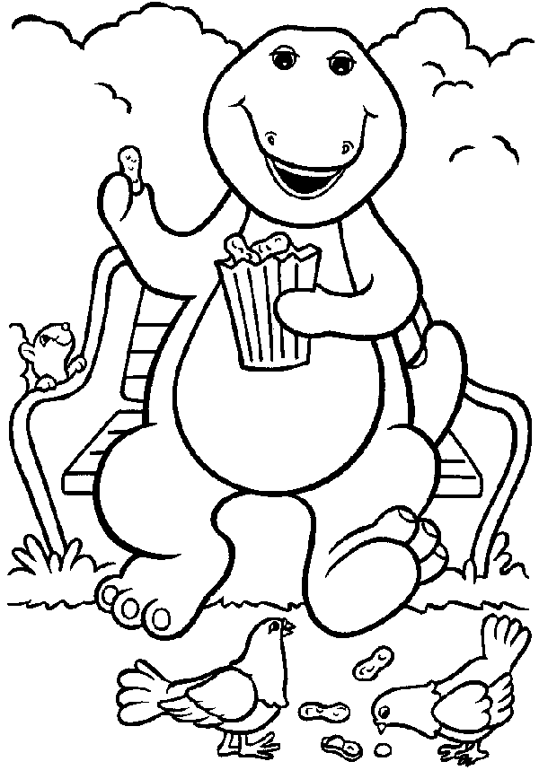 Dessin à colorier: Barney et ses amis (Dessins Animés) #40934 - Coloriages à Imprimer Gratuits