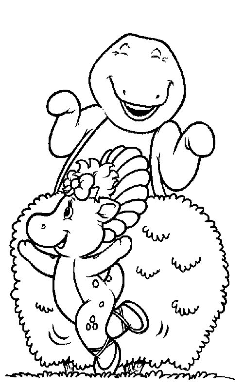 Dessin à colorier: Barney et ses amis (Dessins Animés) #40935 - Coloriages à Imprimer Gratuits
