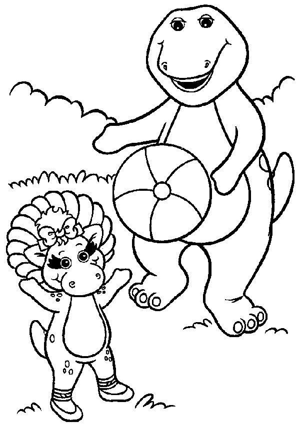 Dessin à colorier: Barney et ses amis (Dessins Animés) #40942 - Coloriages à Imprimer Gratuits