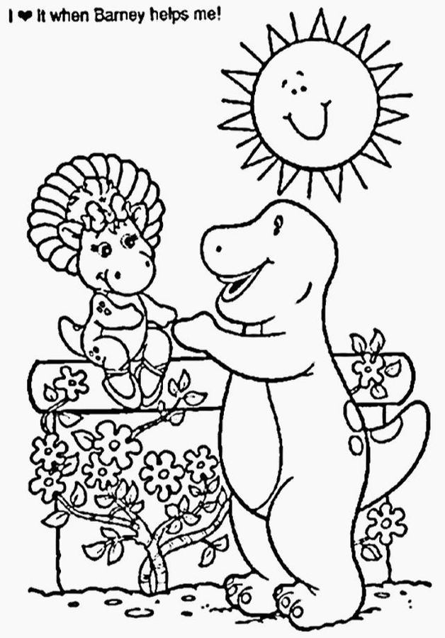 Dessin à colorier: Barney et ses amis (Dessins Animés) #40943 - Coloriages à Imprimer Gratuits