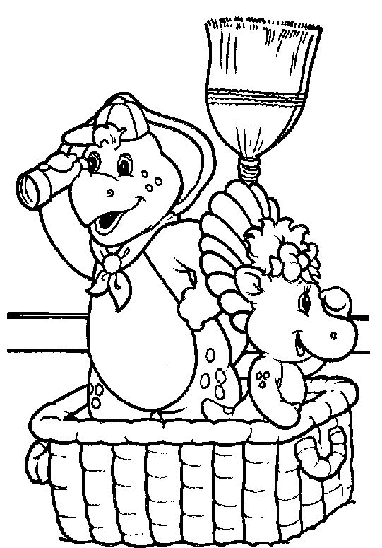 Dessin à colorier: Barney et ses amis (Dessins Animés) #40944 - Coloriages à Imprimer Gratuits