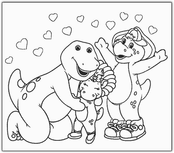 Dessin à colorier: Barney et ses amis (Dessins Animés) #40959 - Coloriages à Imprimer Gratuits