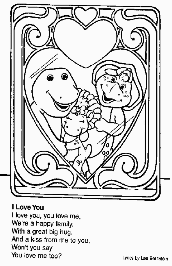 Dessin à colorier: Barney et ses amis (Dessins Animés) #40961 - Coloriages à Imprimer Gratuits