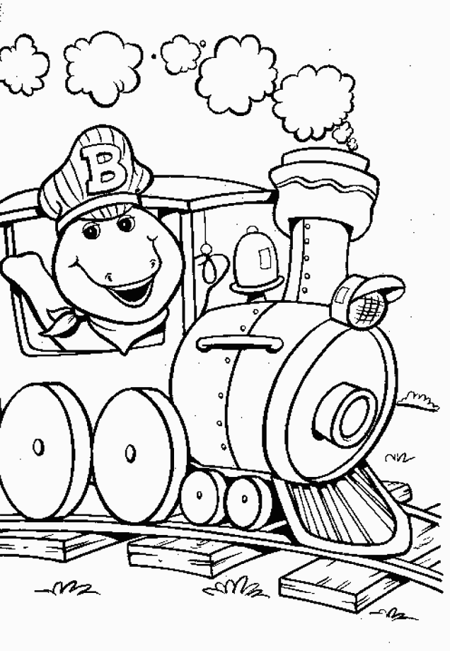 Dessin à colorier: Barney et ses amis (Dessins Animés) #40965 - Coloriages à Imprimer Gratuits