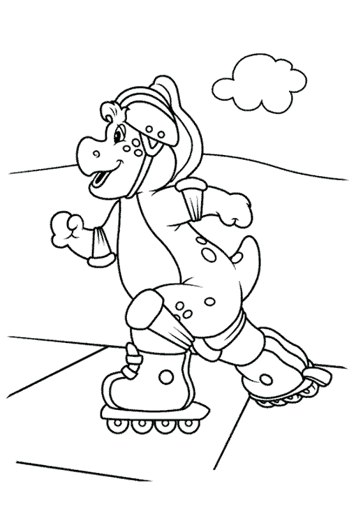 Dessin à colorier: Barney et ses amis (Dessins Animés) #40975 - Coloriages à Imprimer Gratuits
