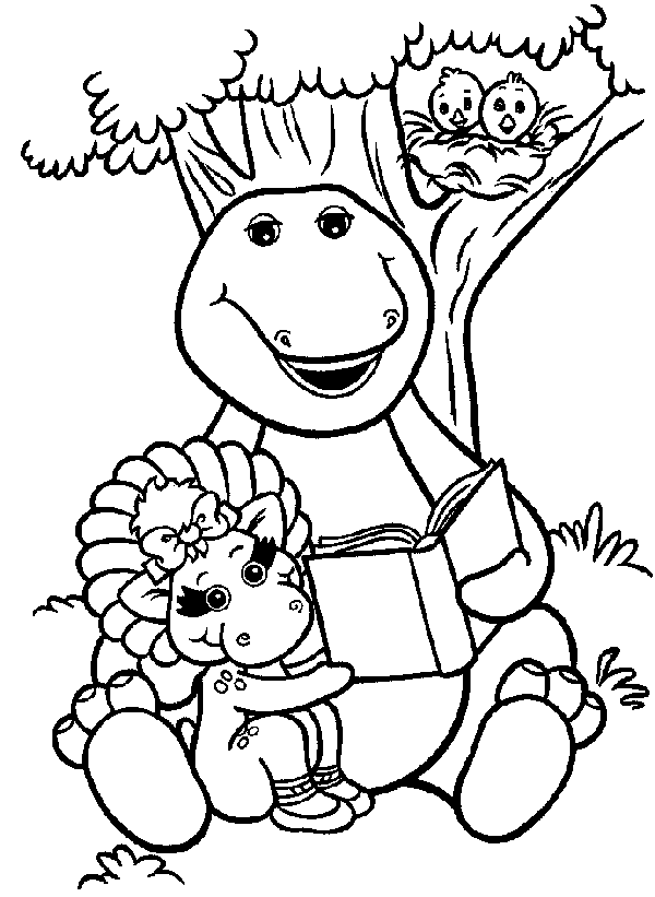 Dessin à colorier: Barney et ses amis (Dessins Animés) #40997 - Coloriages à Imprimer Gratuits