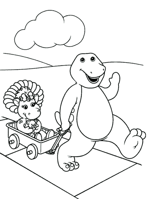 Dessin à colorier: Barney et ses amis (Dessins Animés) #41008 - Coloriages à Imprimer Gratuits