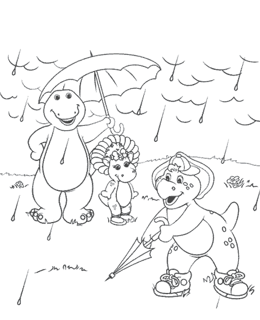 Dessin à colorier: Barney et ses amis (Dessins Animés) #41010 - Coloriages à Imprimer Gratuits