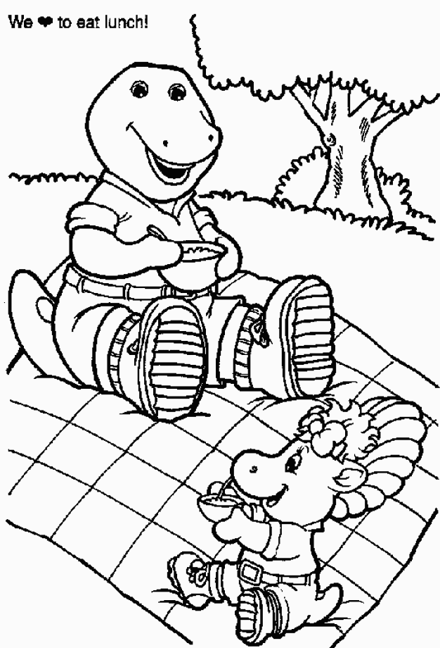 Dessin à colorier: Barney et ses amis (Dessins Animés) #41030 - Coloriages à Imprimer Gratuits