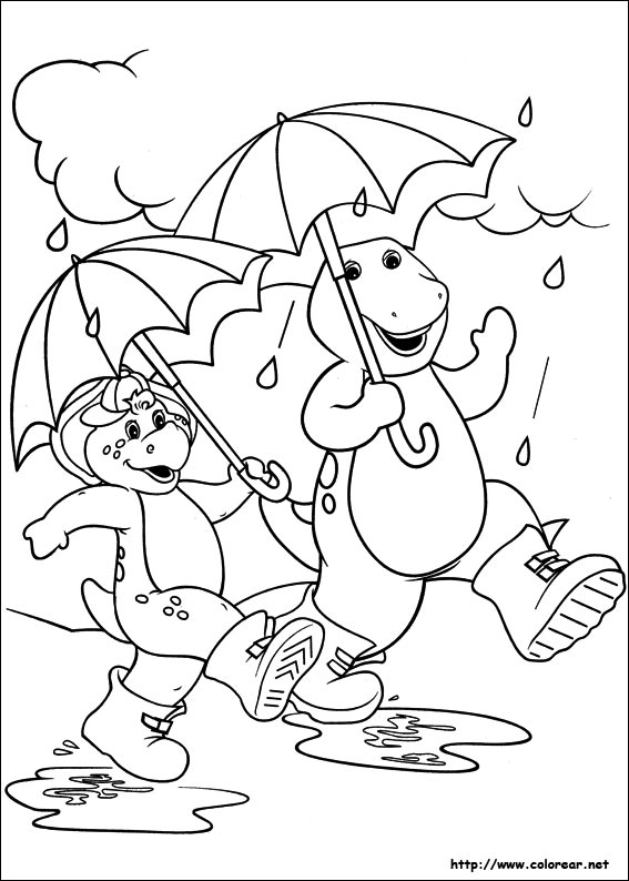 Dessin à colorier: Barney et ses amis (Dessins Animés) #41069 - Coloriages à Imprimer Gratuits