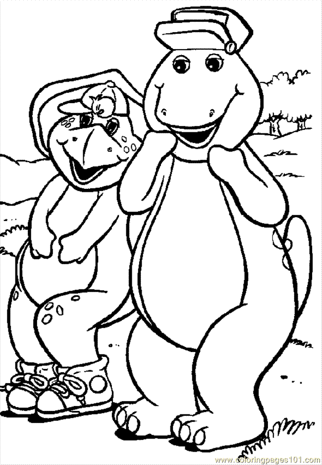 Dessin à colorier: Barney et ses amis (Dessins Animés) #41076 - Coloriages à Imprimer Gratuits