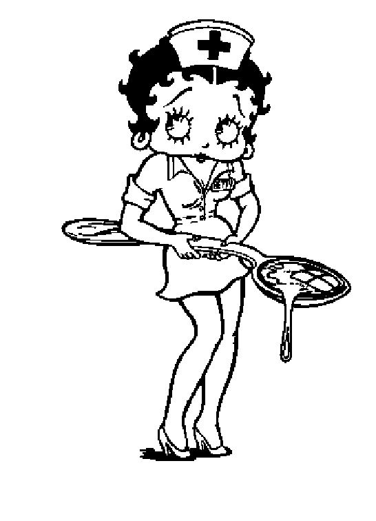 Dessin à colorier: Betty Boop (Dessins Animés) #25919 - Coloriages à Imprimer Gratuits