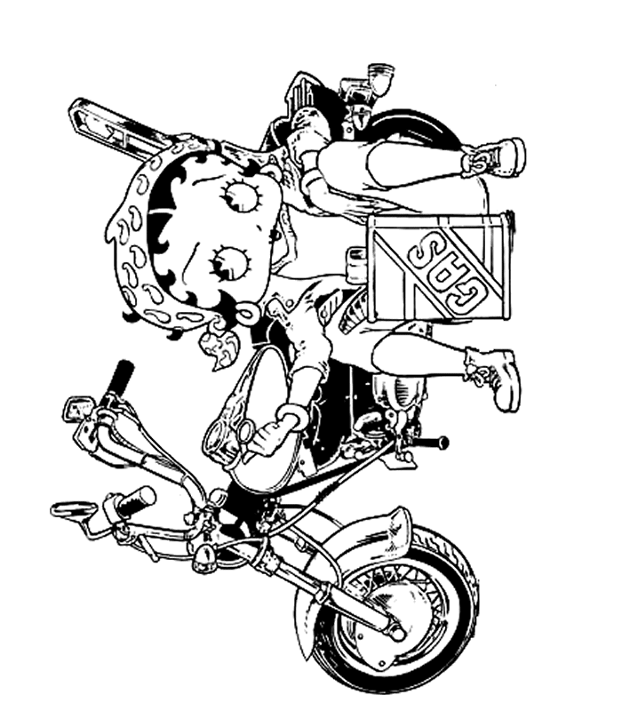 Dessin à colorier: Betty Boop (Dessins Animés) #25943 - Coloriages à Imprimer Gratuits