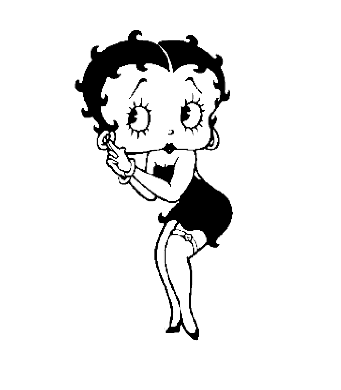 Dessin à colorier: Betty Boop (Dessins Animés) #25949 - Coloriages à Imprimer Gratuits
