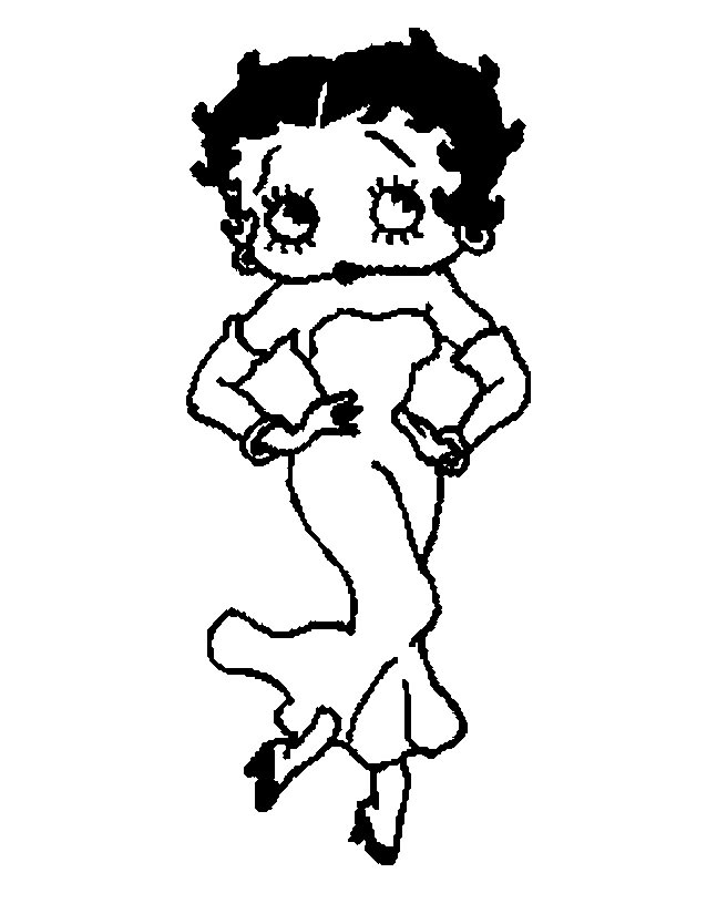 Dessin à colorier: Betty Boop (Dessins Animés) #25968 - Coloriages à Imprimer Gratuits