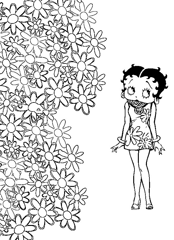 Dessin à colorier: Betty Boop (Dessins Animés) #25973 - Coloriages à Imprimer Gratuits