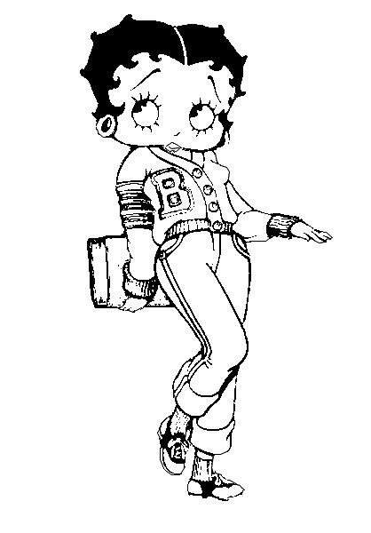 Dessin à colorier: Betty Boop (Dessins Animés) #25975 - Coloriages à Imprimer Gratuits