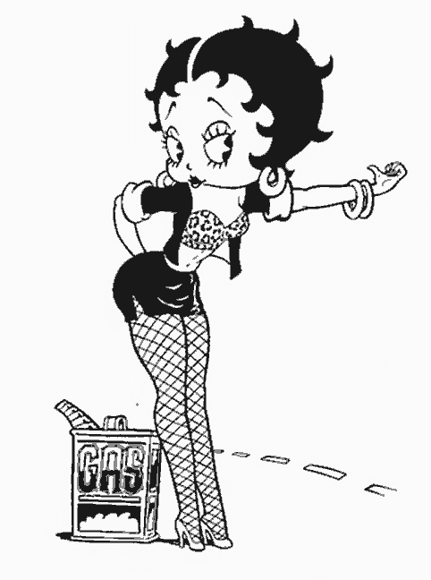Dessin à colorier: Betty Boop (Dessins Animés) #25979 - Coloriages à Imprimer Gratuits