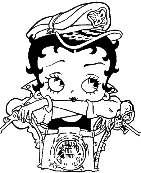 Dessin à colorier: Betty Boop (Dessins Animés) #25983 - Coloriages à Imprimer Gratuits