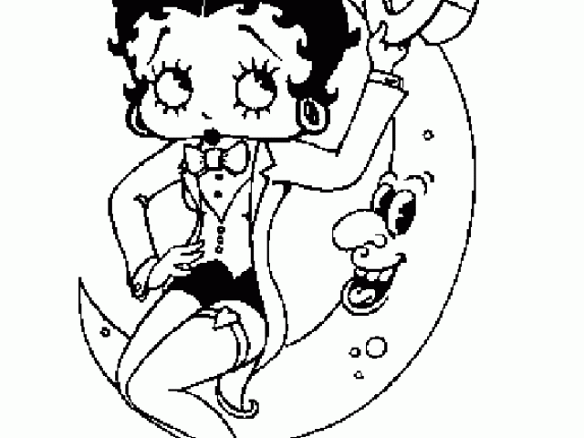Dessin à colorier: Betty Boop (Dessins Animés) #25987 - Coloriages à Imprimer Gratuits