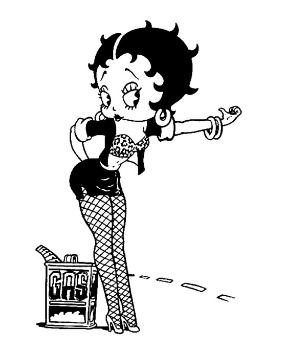Dessin à colorier: Betty Boop (Dessins Animés) #26012 - Coloriages à Imprimer Gratuits
