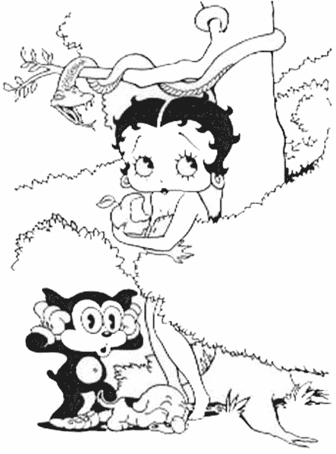 Dessin à colorier: Betty Boop (Dessins Animés) #26041 - Coloriages à Imprimer Gratuits