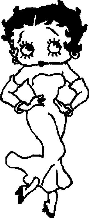 Dessin à colorier: Betty Boop (Dessins Animés) #26061 - Coloriages à Imprimer Gratuits